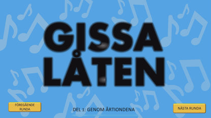 GISSA LÅTEN (Del 1) - GENOM ÅRTIONDENA