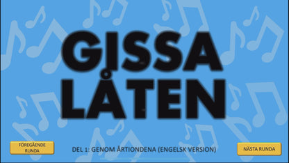 GISSA LÅTEN (Del 2) - ENGELSKA LÅTAR GENOM ÅRTIONDENA